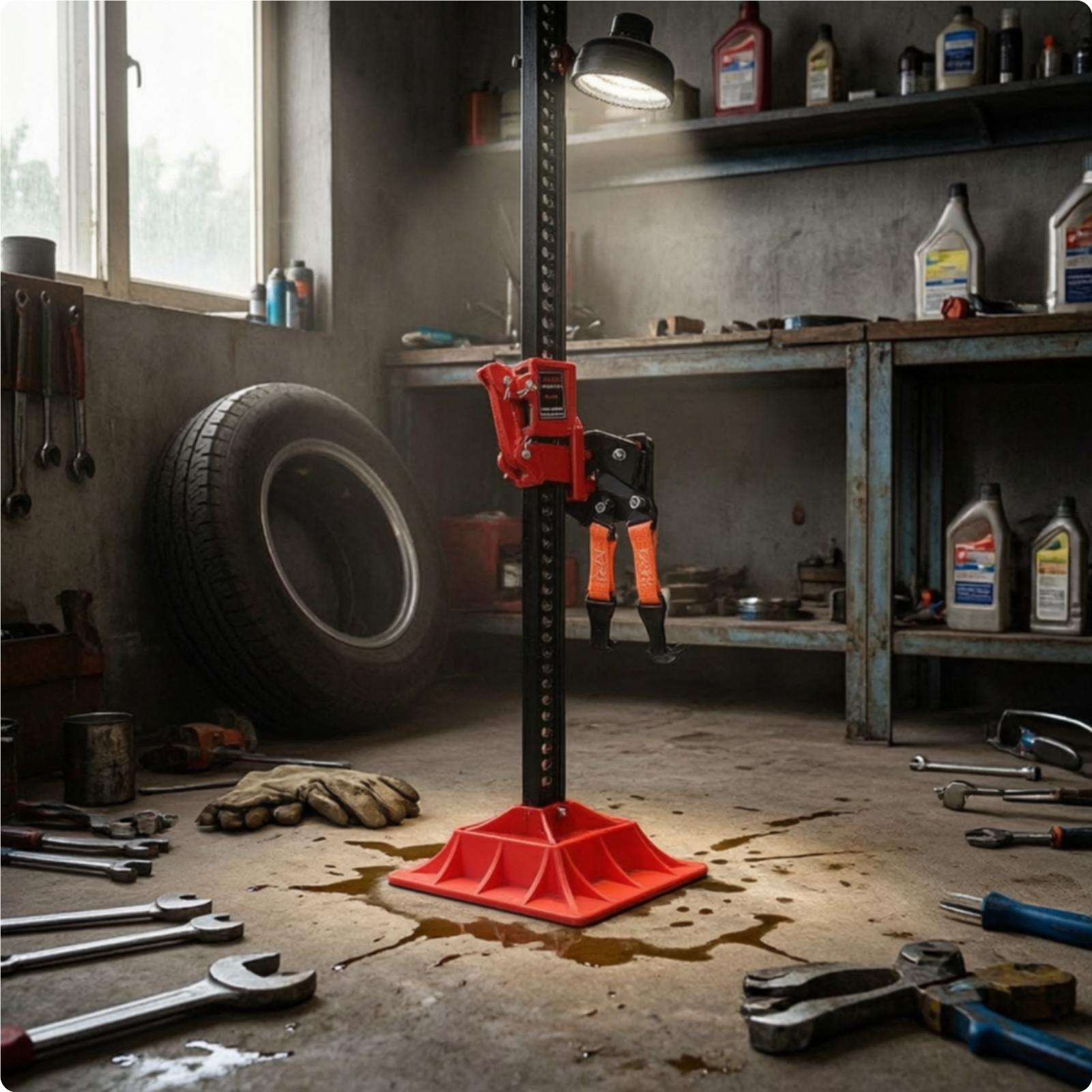 Car Jack - قاعدة دعامة رفع للسيارة، مناسبة لرافعات